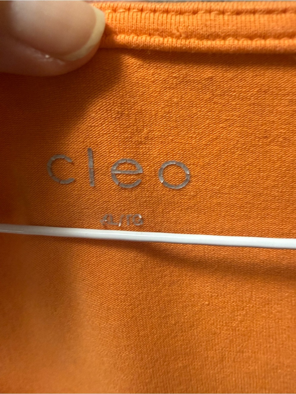 Cleo Orange Pleated Button Front Sleeveless Top – Size L/XL - Picture 2 of 5